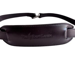 Polo Ralph Lauren Brown Leather laptop luggage Strap